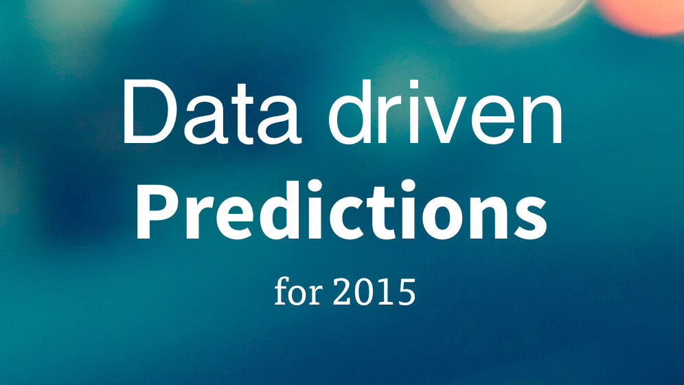 Data-driven predictions for 2015
