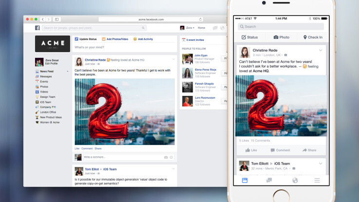 Facebook launches Facebook At Work… but you probably won’t be able to try it yet