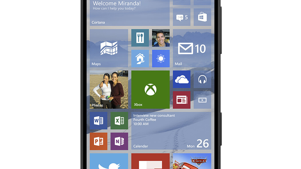 Microsoft announces mobile version of Windows 10