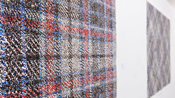 Chinese artist’s photomontages weave gorgeous plaid patterns