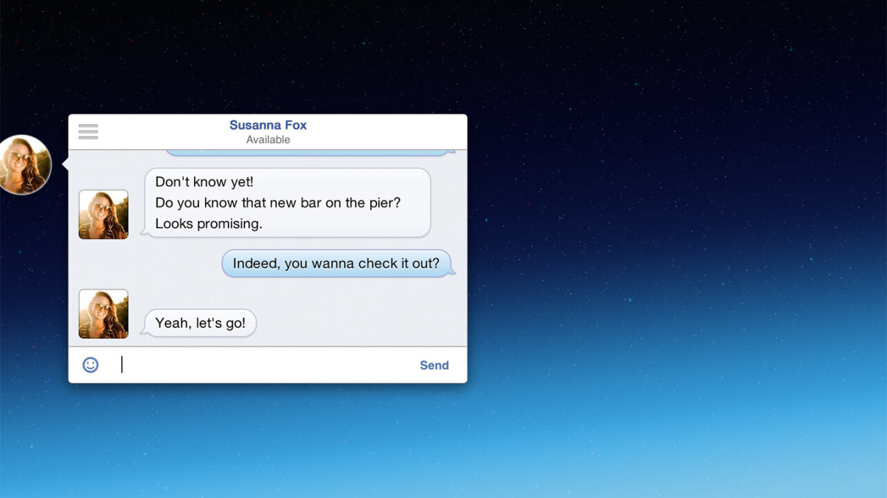 Get Facebook Chat Heads on OS X with this free app