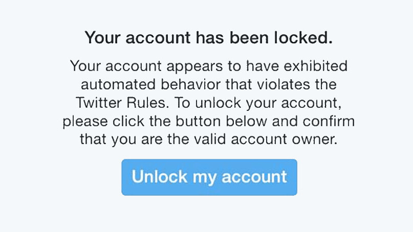 Twitter is locking people out of their accounts because it thinks they’re bots [Update: it’s fixed]