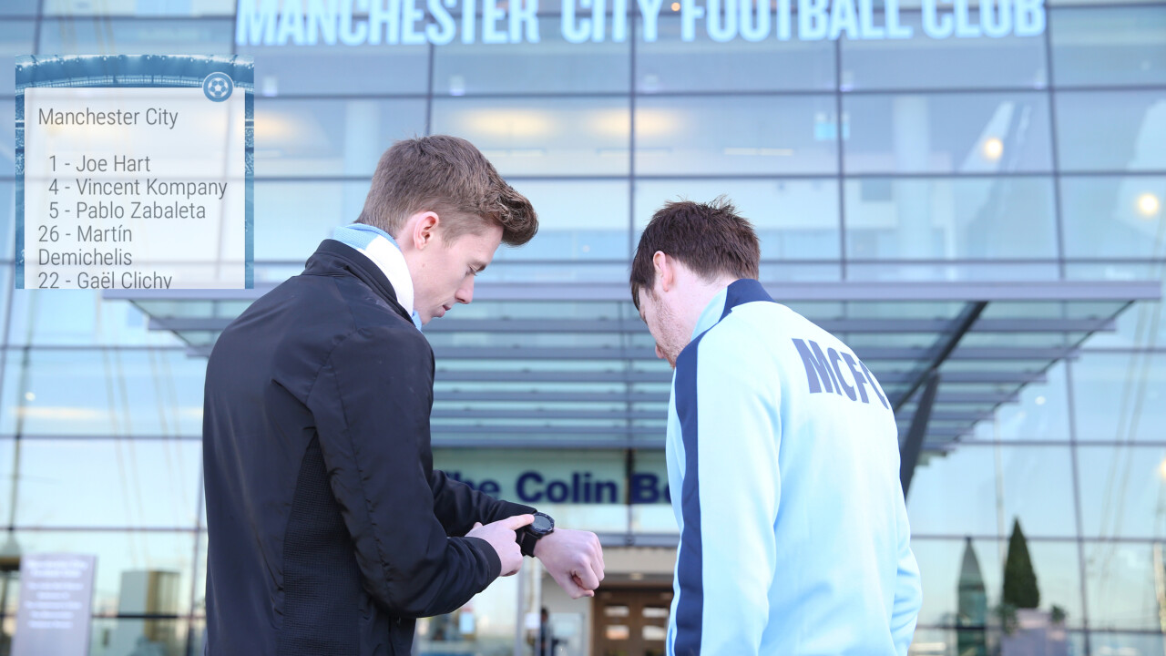 Manchester City launches the Premier League’s first Android Wear app