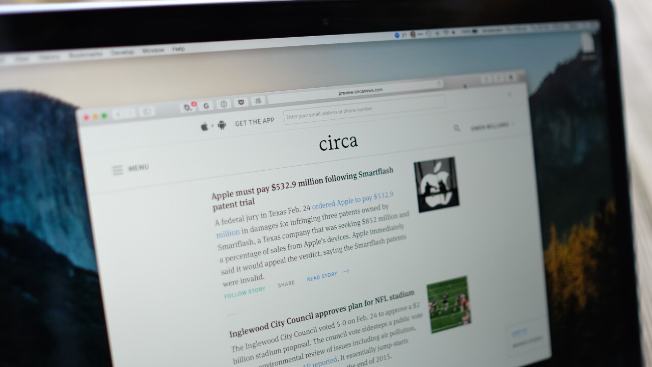 Circa’s time saving news breaks free from the app, now on the Web too