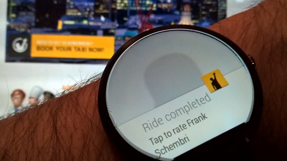 Gett lands for Android Wear devices, lets you book a taxi without touching your phone