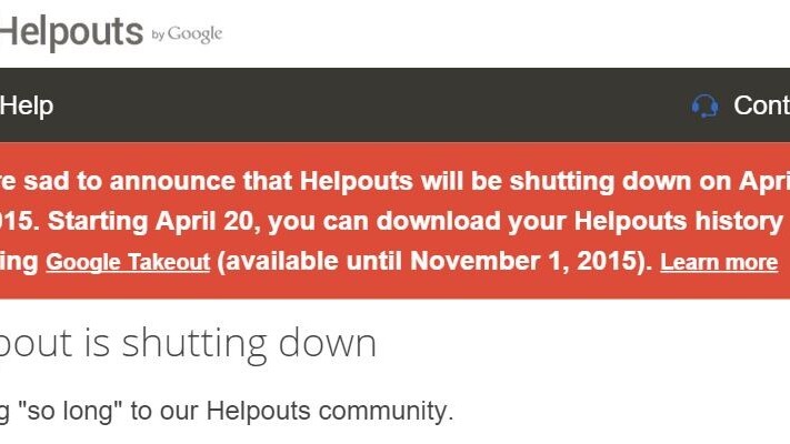 Google is shutting down its Helpouts paid advice community on April 20