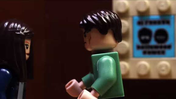 Sink into the ’50 Shades of Grey’ spirit with an erotic Lego trailer