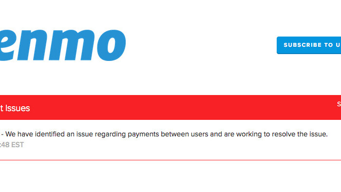 Payment service Venmo is suffering from a major outage [Update: It’s back!]