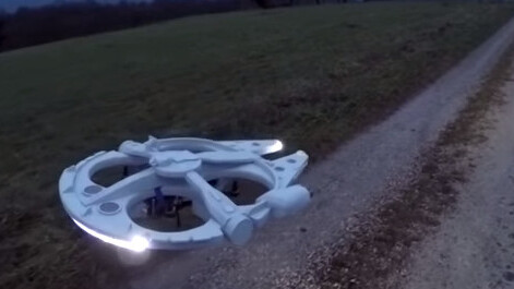 Watch this Millennium Falcon drone then build your own