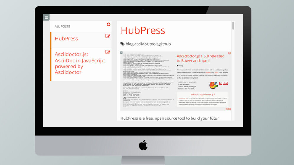 HubPress makes it easy to build your blog on GitHub