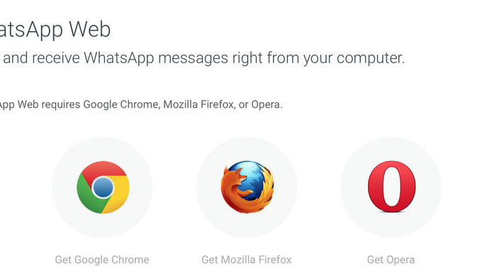 WhatsApp Web client now works on Firefox and Opera browsers