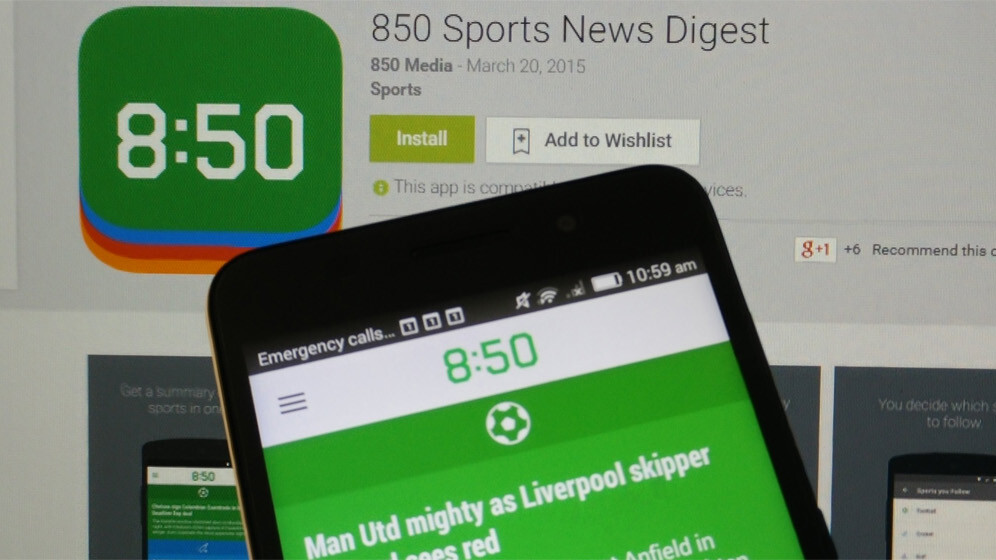 850 Sports News Digest for iOS and Android brings you global sports updates in 30 words or less