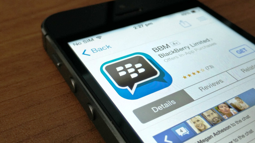 BlackBerry updates BBM with custom PINs, ad-free subscriptions and Android Wear support