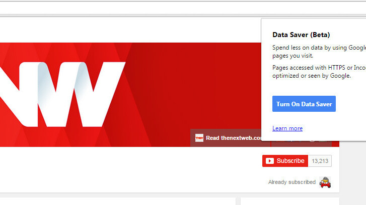 Google’s new Data Saver extension for Chrome compresses pages to save on bandwidth