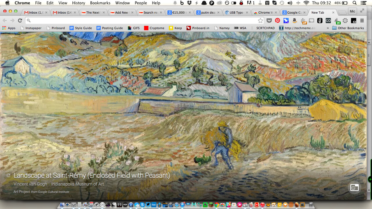 Google’s Art Project Chrome extension brings classic paintings to every new tab