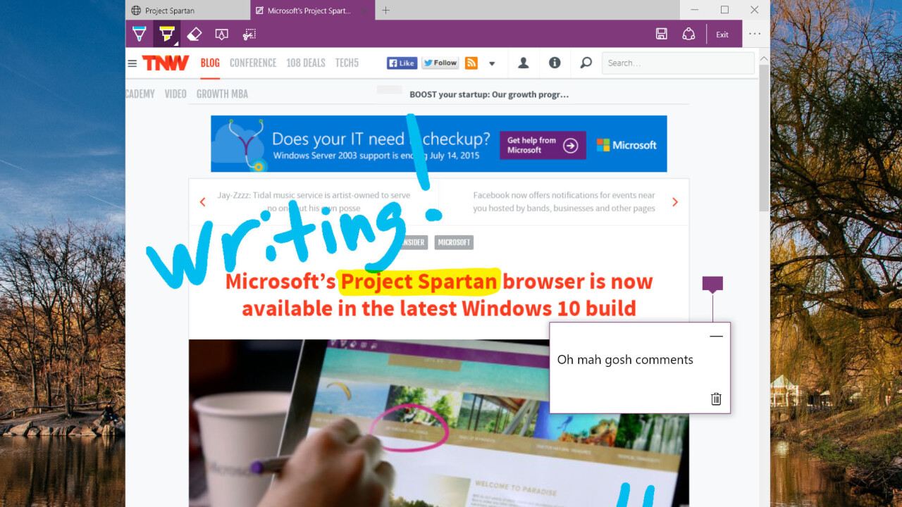 Hands on with Project Spartan, Microsoft’s Internet Explorer replacement