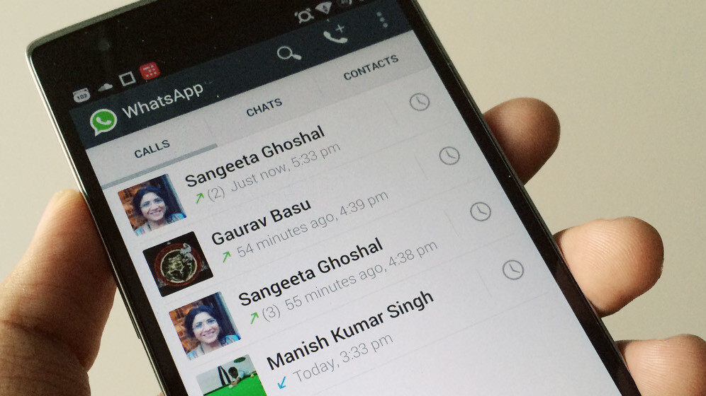 WhatsApp for Android now allows all users to make voice calls, iOS coming soon