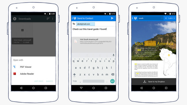 Dropbox for Android can now view PDFs in-app and find text in documents