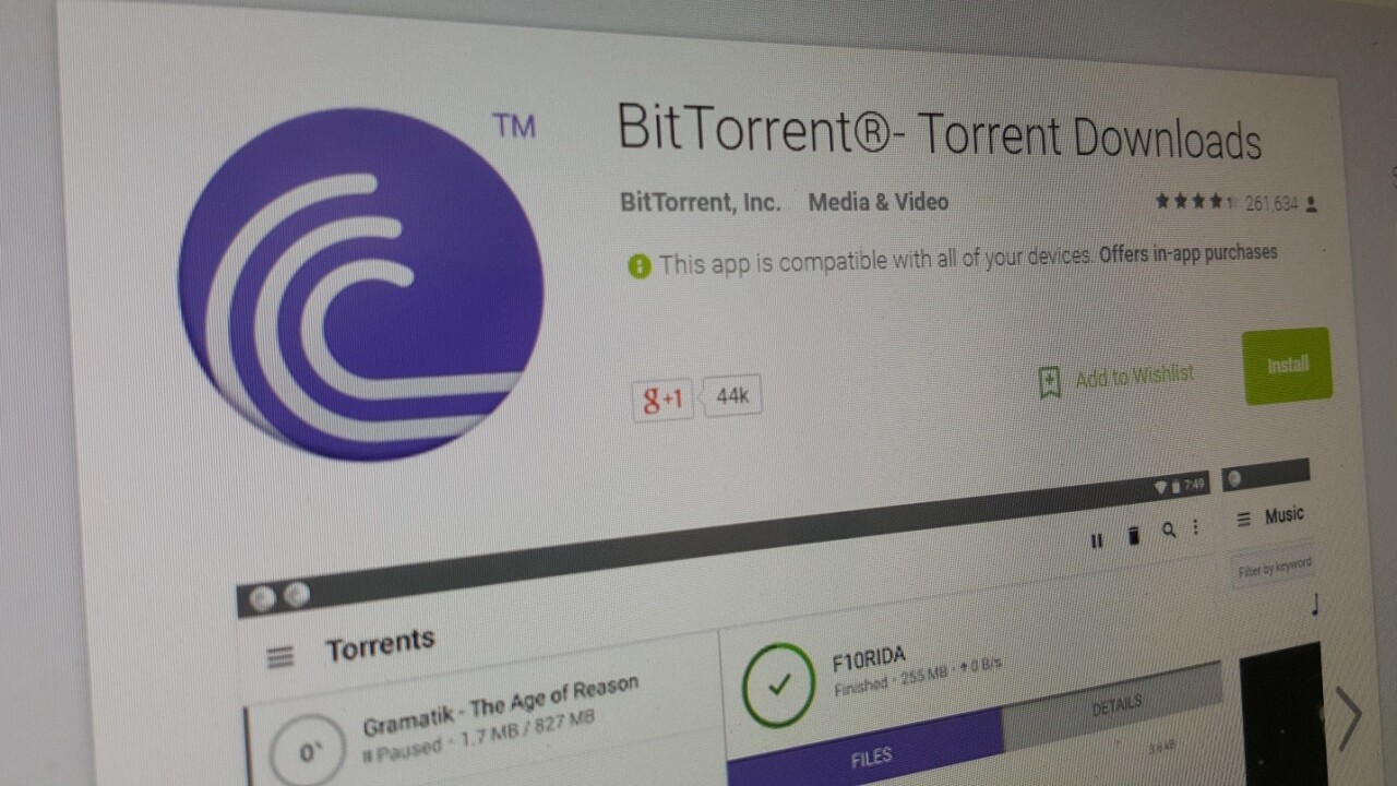 BitTorrent for Android gets redesigned music player and secret new feature
