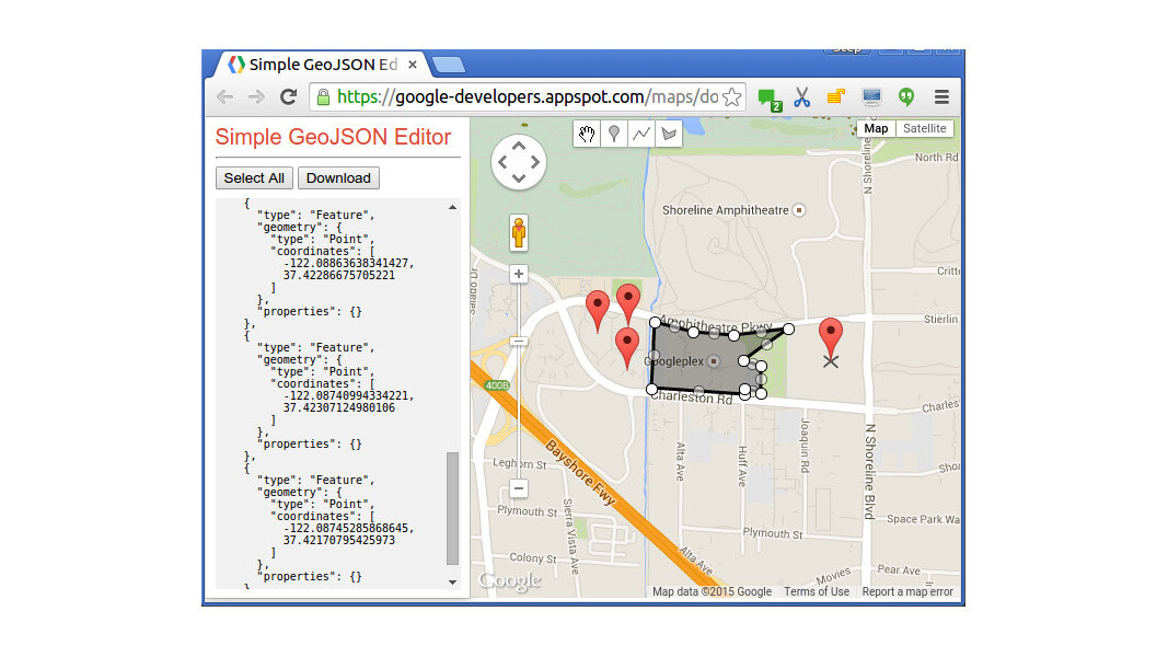 You can now use Google Maps’ Data Layers to create more powerful interactive apps