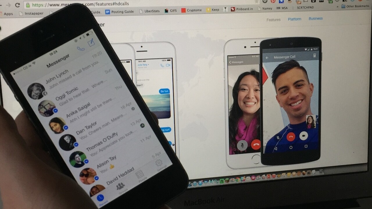 Facebook adds video calling to Messenger