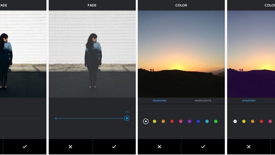 Instagram launches new editing tools: Fade and Color