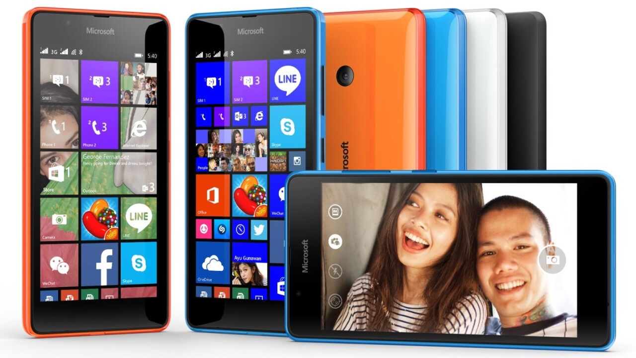 Microsoft’s latest Lumia phone brings dual SIM slots and a 5″ HD screen for $150