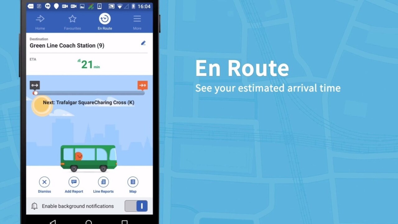 Public transit guide Moovit updates on Android with faster navigation and accurate arrival times