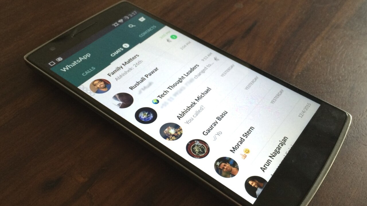 WhatsApp on the Web now lets you manage your chats, contacts and groups