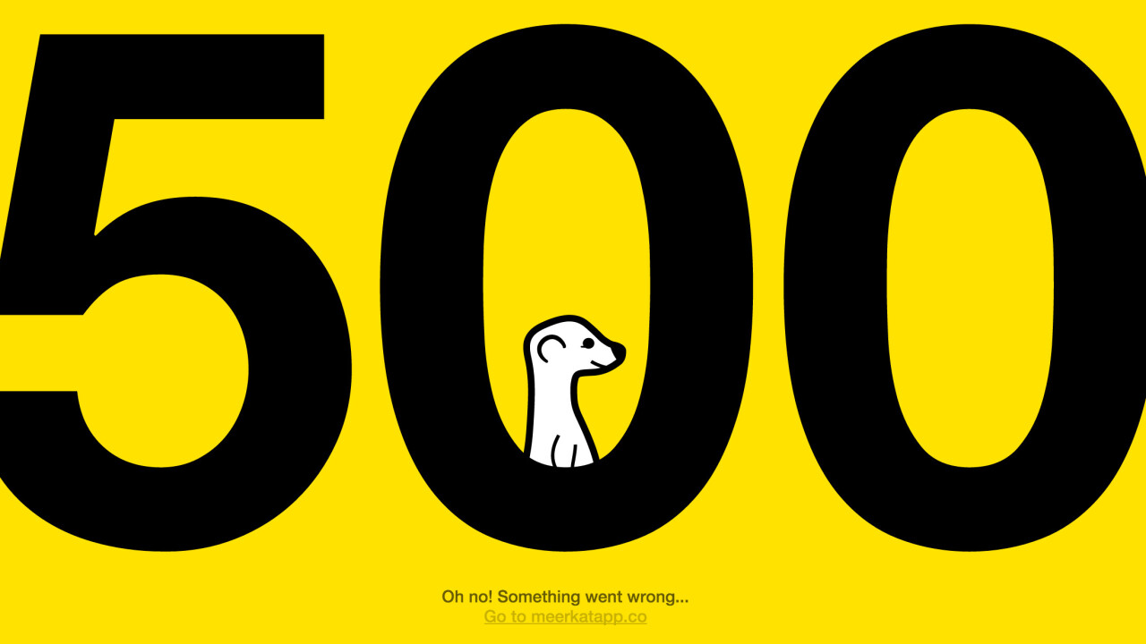 Madonna’s Meerkat video premiere utterly failed, displayed a 500 error page instead