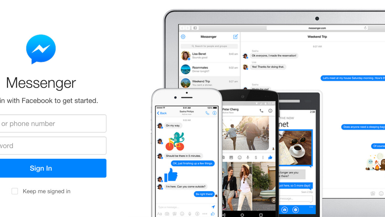 Facebook launches Messenger for the Web with a standalone browser version