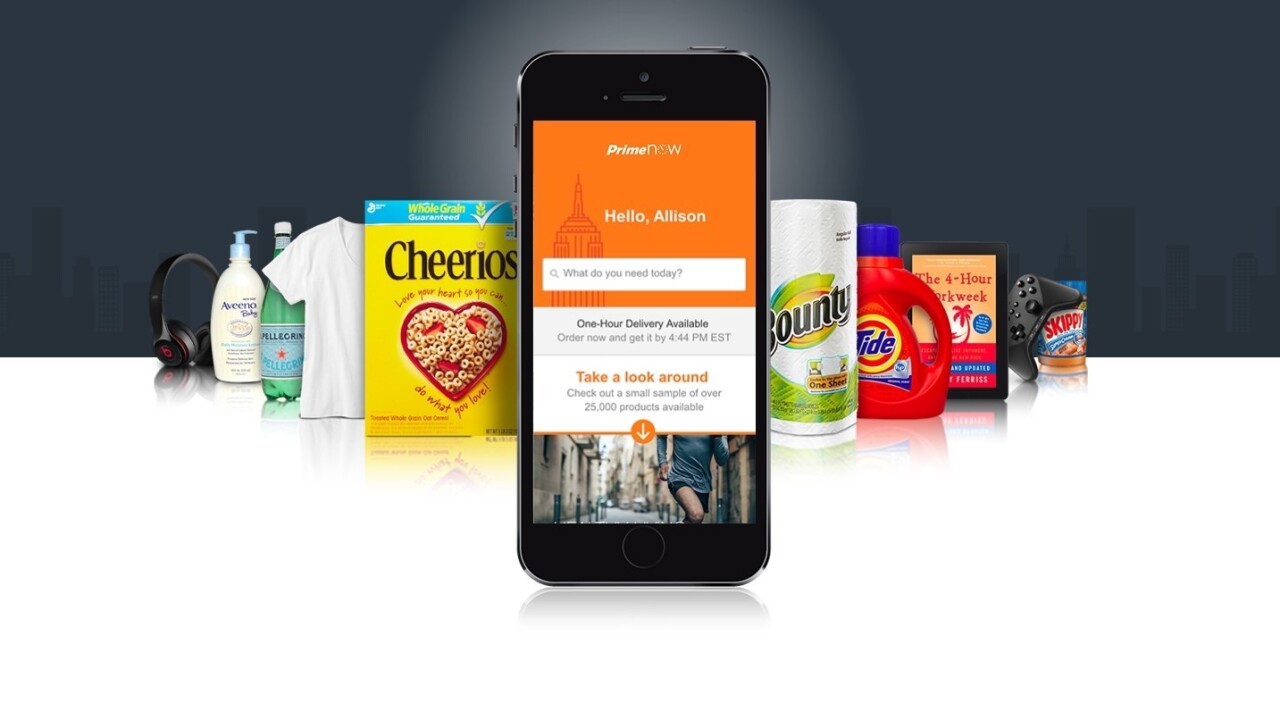Amazon’s Prime Now will begin delivering products from local stores