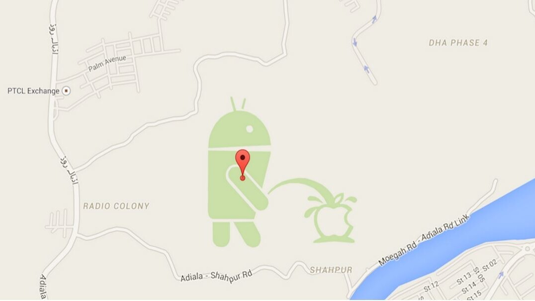 The peeing Android has forced Google to freeze its map-editing tool