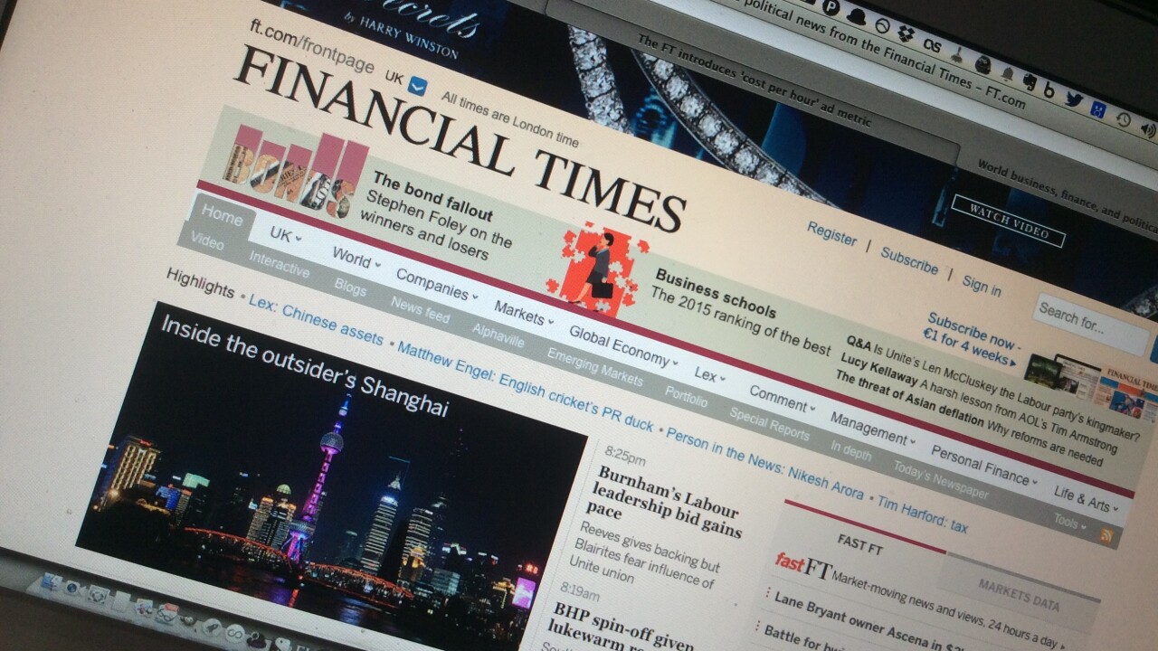 The Financial Times introduces ‘cost per hour’ ad metric to focus on engagement
