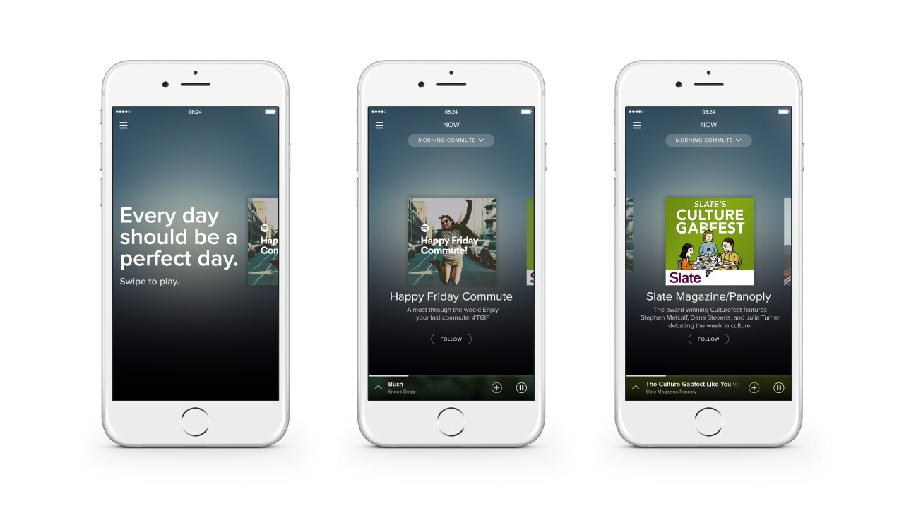 Spotify has an all new design, focused on finding the perfect playlist