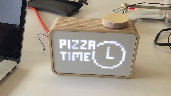 If only we could buy this pizza-ordering clock