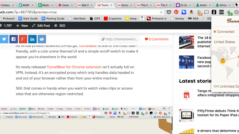 TunnelBear’s Chrome app digs the VPN service right into your browser