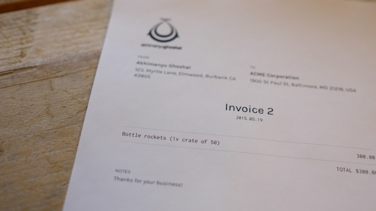 Slimvoice is a beautiful free tool for generating invoices