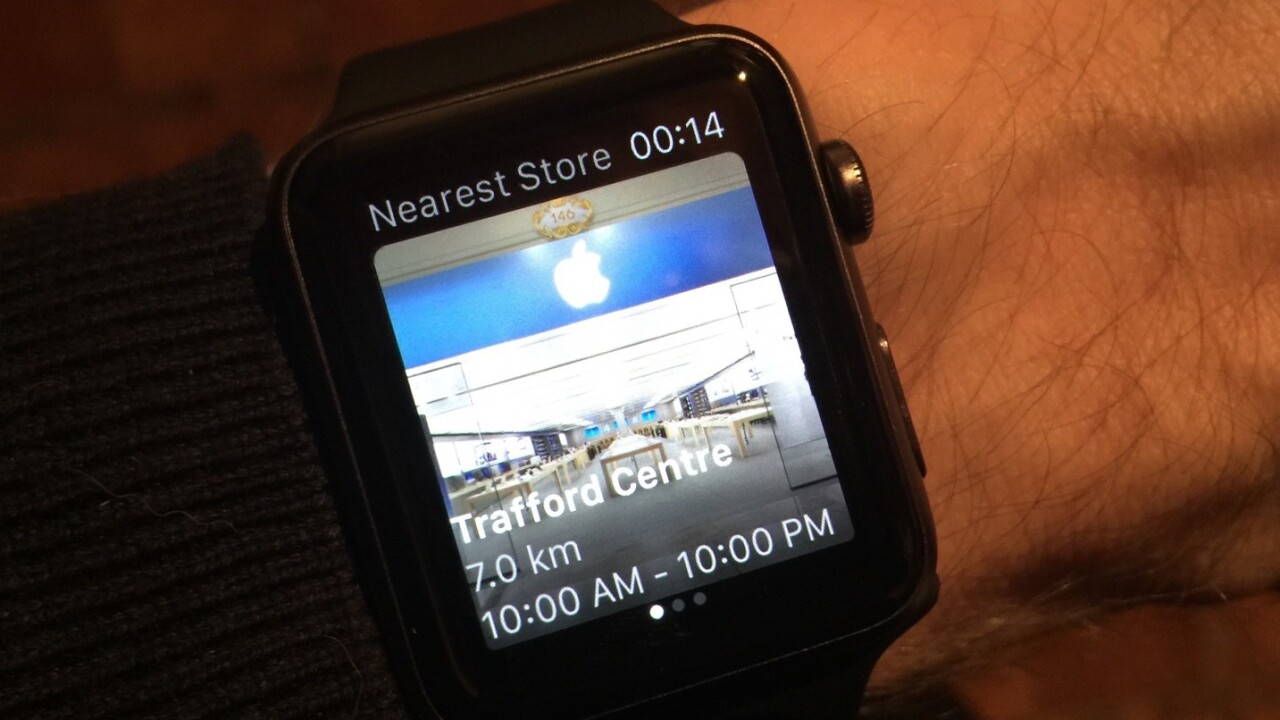 The Apple Watch can now tell you all about your local Apple Store