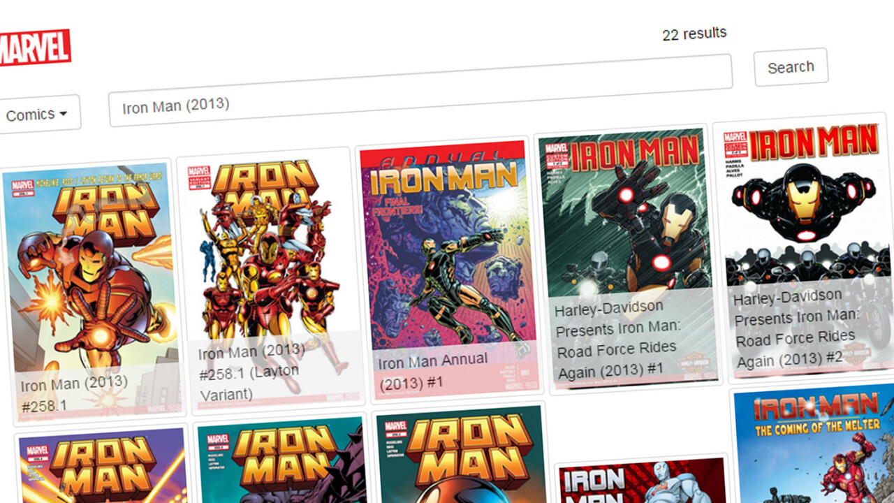 Explore the Marvel universe with this dedicated search engine