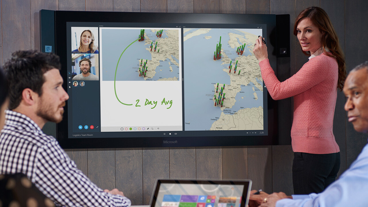 Microsoft’s Surface Hub is ready for your conference room for $6,999 from July 1