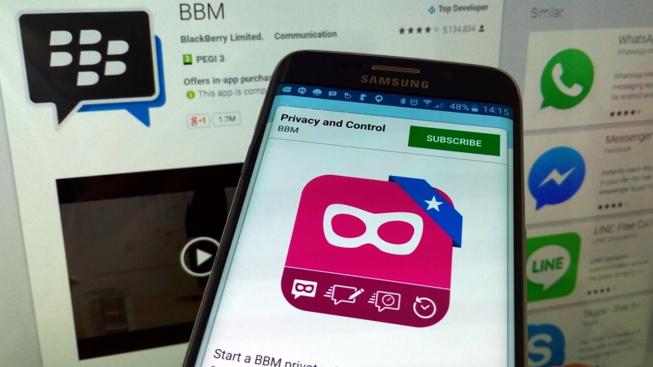 BlackBerry adds private chat feature to BBM on iOS and Android