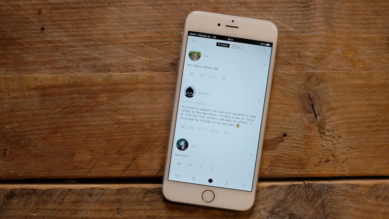 Remember Ello? It has an iPhone app now