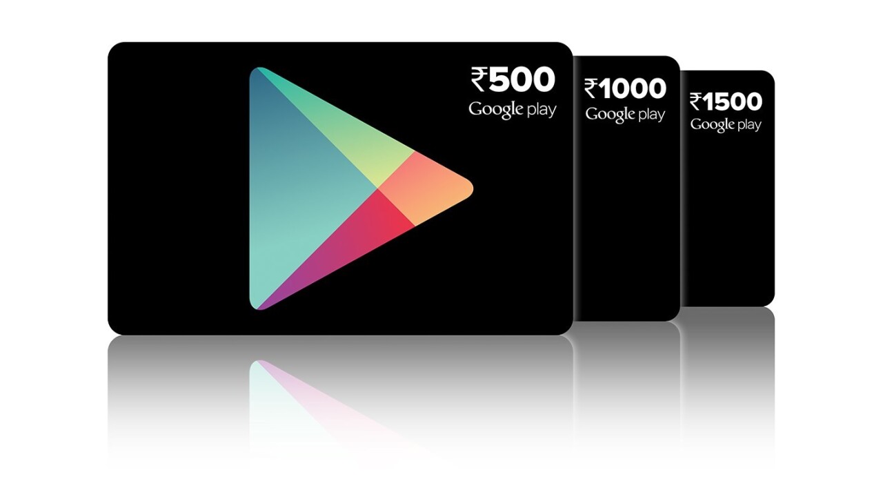 You can now gift Google Play prepaid vouchers in India