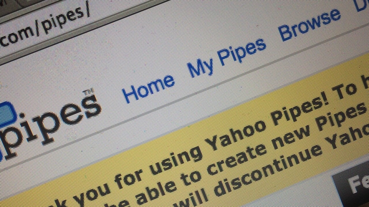 Yahoo Pipes: An obituary for a former ‘internet milestone’ turned busted flush