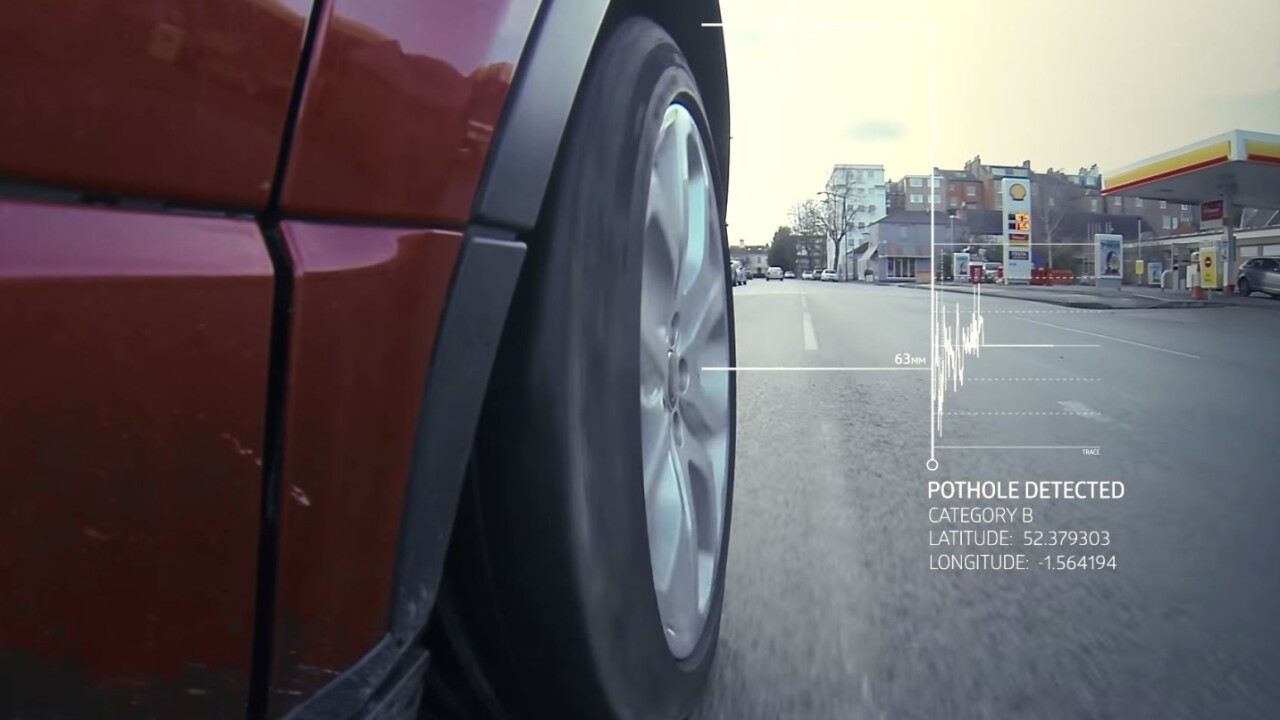 The next Range Rover will automatically detect and report potholes