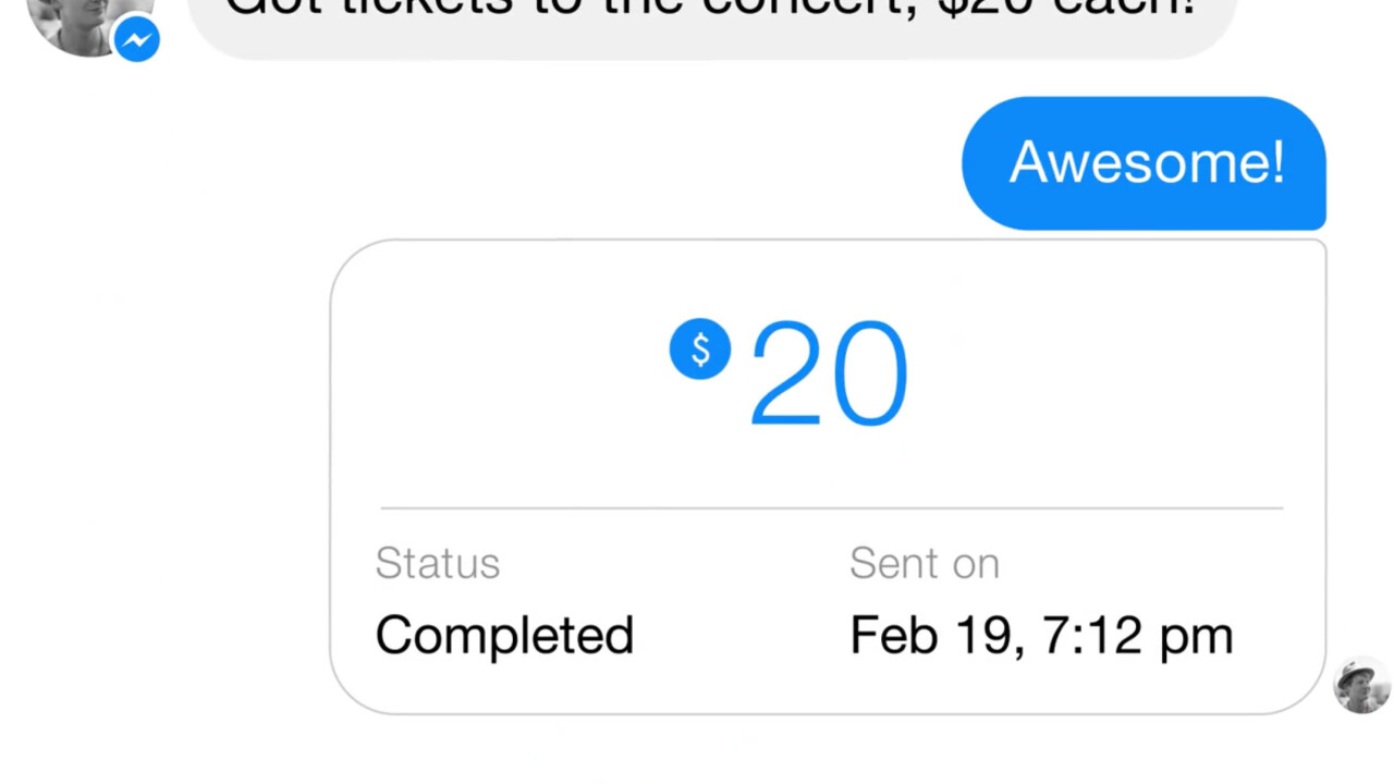 Facebook Messenger payments are now available to everyone in the US
