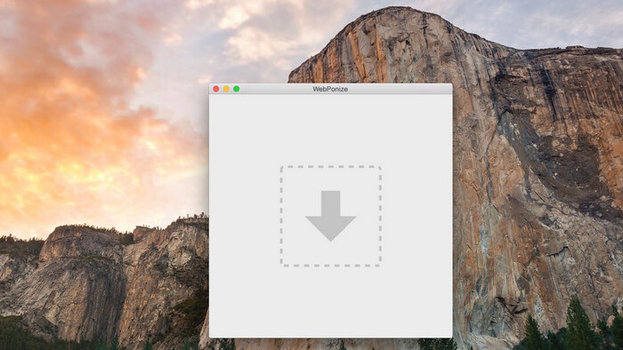 WebPonize for Mac automatically converts images into Google’s WebP format