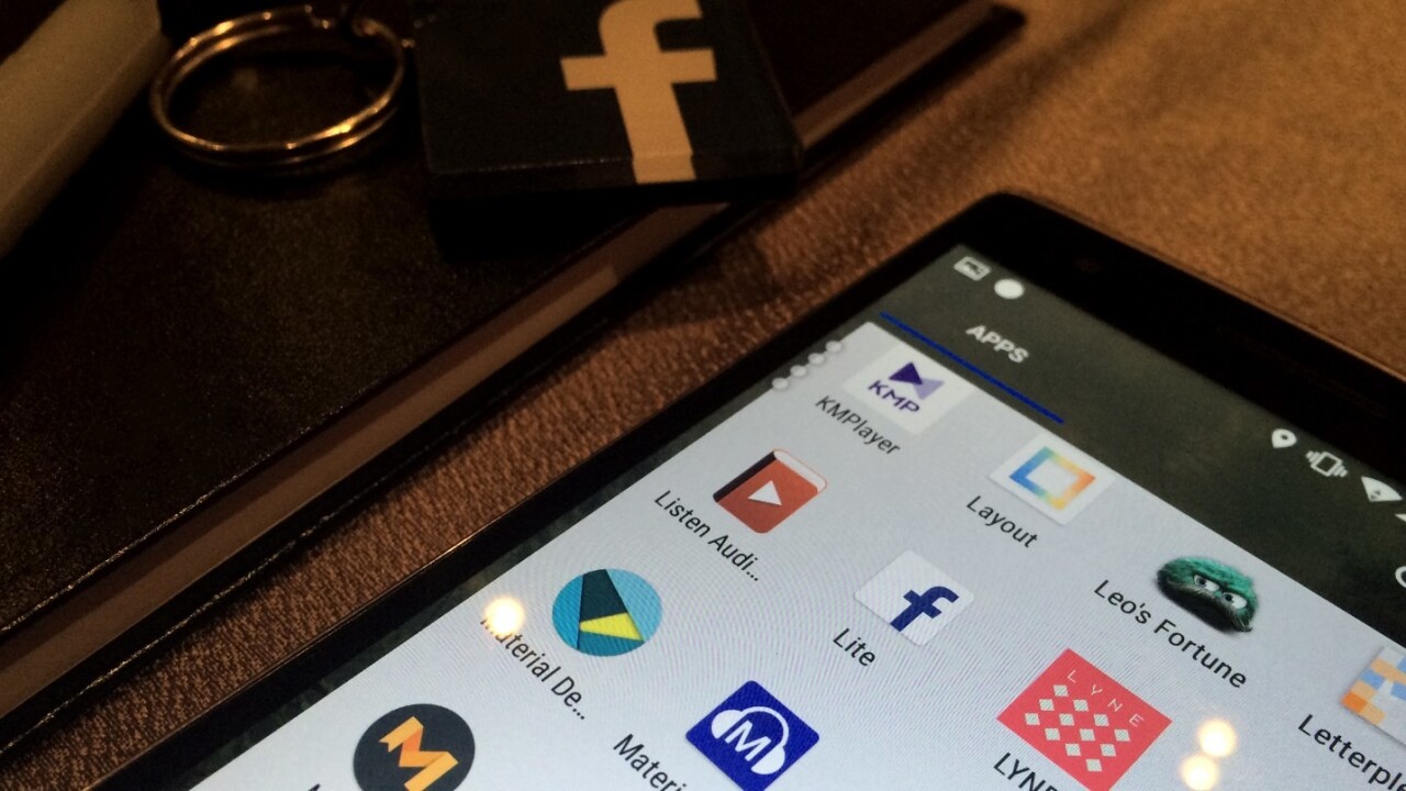 Facebook officially launches its 2G-friendly Lite app for Android in India and the Philippines