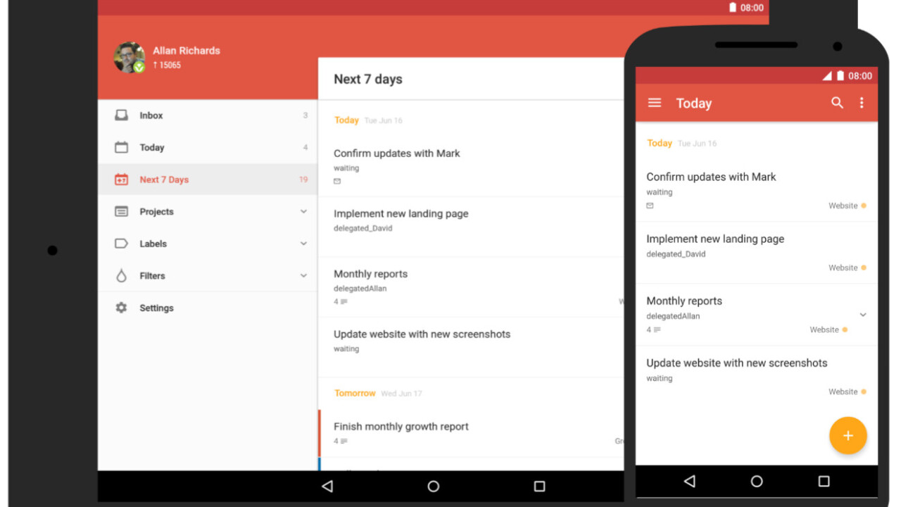 Todoist for Android gets a huge Material Design update
